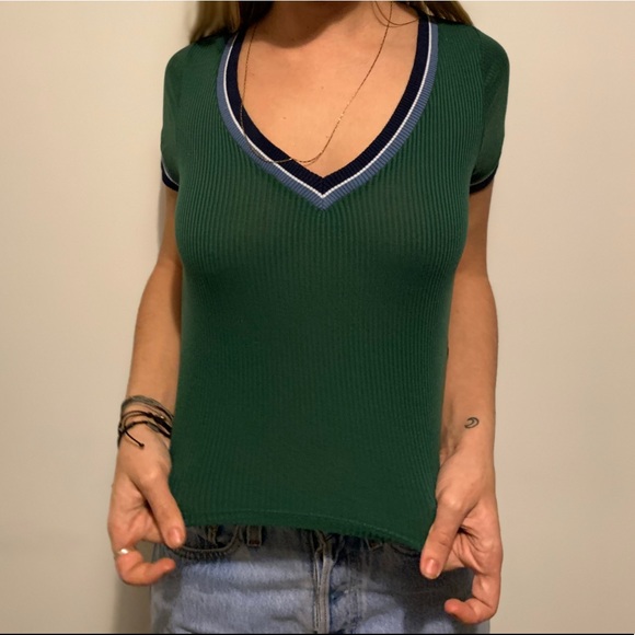 Pacsun Ribbed V Neck🧚🏼‍♂️ - Picture 6 of 7